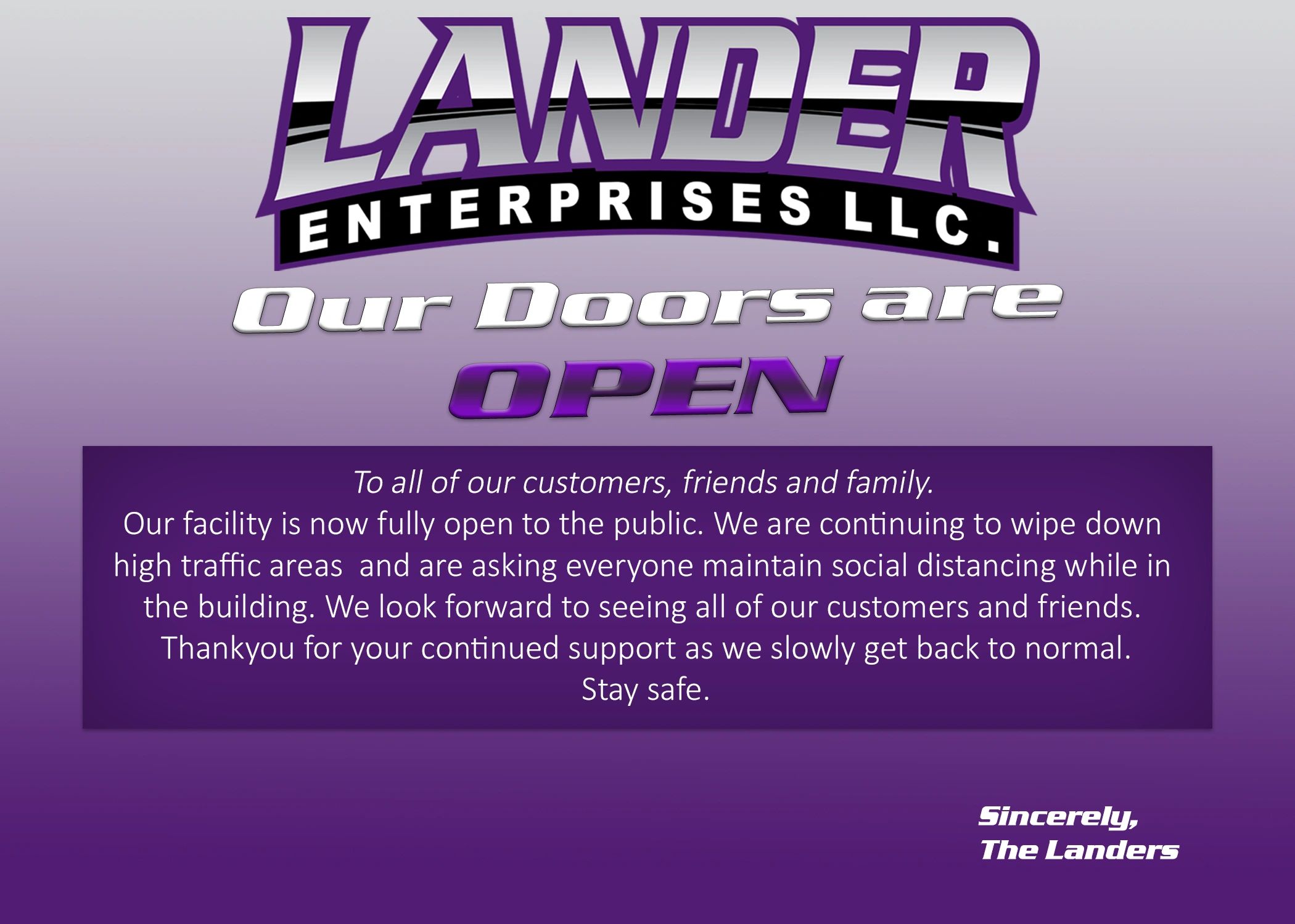 Lander Enterprises LLC Towing Service, Truck Repair Shops